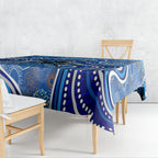 Adelaide Strikers Tablecloth Indigenous Dot Art Superhero Batter Tribal Pattern