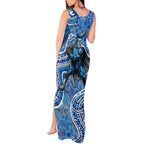 Adelaide Strikers Tank Maxi Dress Indigenous Dot Art Superhero Batter Tribal Pattern