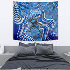 Adelaide Strikers Tapestry Indigenous Dot Art Superhero Batter Tribal Pattern