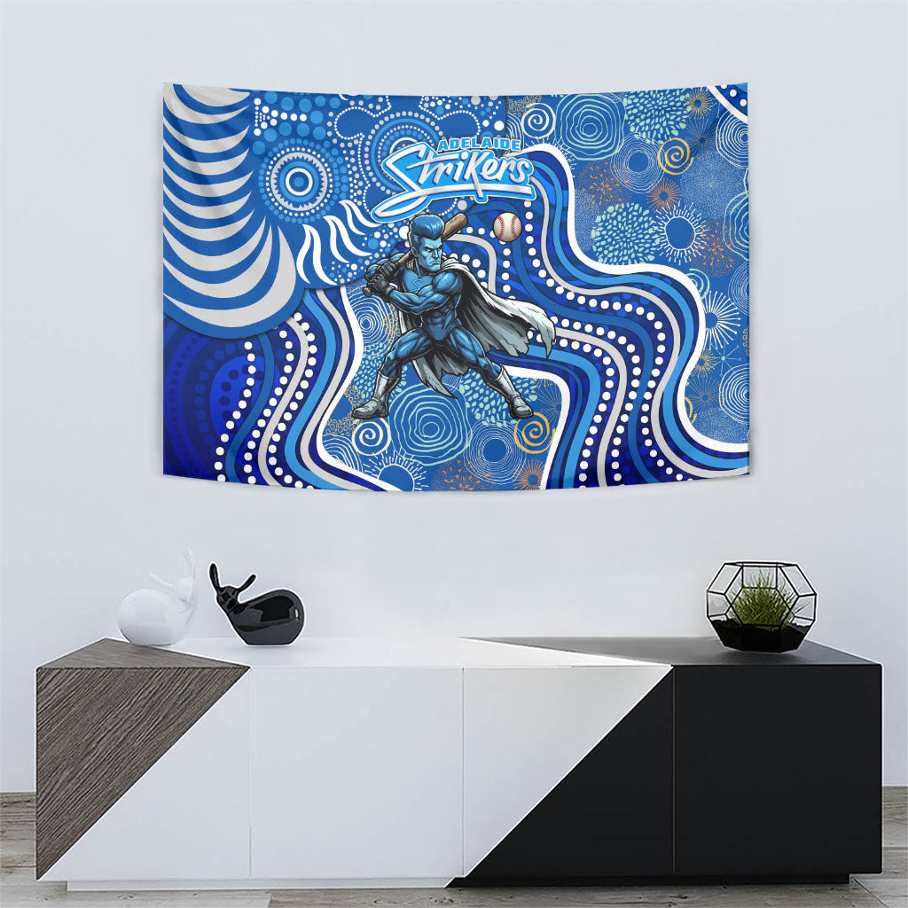 Adelaide Strikers Tapestry Indigenous Dot Art Superhero Batter Tribal Pattern