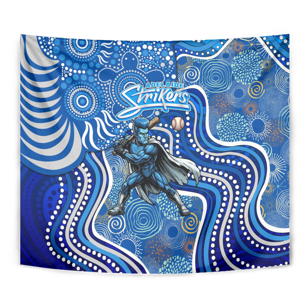 Adelaide Strikers Tapestry Indigenous Dot Art Superhero Batter Tribal Pattern