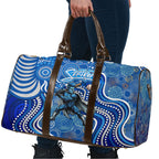 Adelaide Strikers Travel Bag Indigenous Dot Art Superhero Batter Tribal Pattern