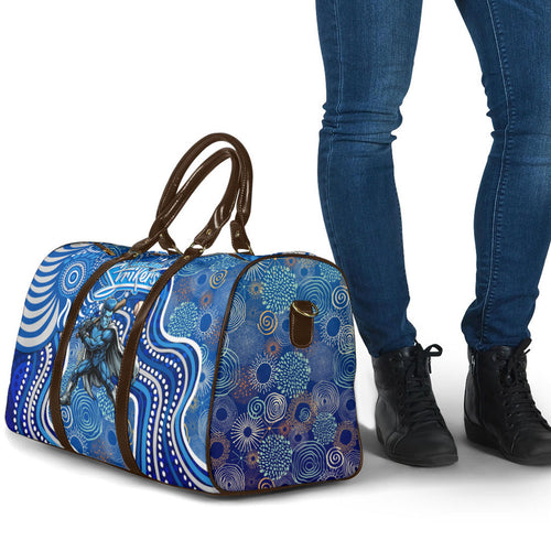 Adelaide Strikers Travel Bag Indigenous Dot Art Superhero Batter Tribal Pattern