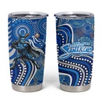 Adelaide Strikers Tumbler Cup Indigenous Dot Art Superhero Batter Tribal Pattern