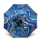 Adelaide Strikers Umbrella Indigenous Dot Art Superhero Batter Tribal Pattern