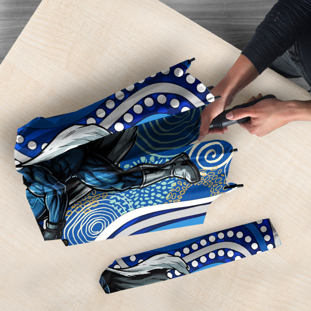 Adelaide Strikers Umbrella Indigenous Dot Art Superhero Batter Tribal Pattern