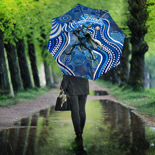 Adelaide Strikers Umbrella Indigenous Dot Art Superhero Batter Tribal Pattern
