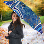 Adelaide Strikers Umbrella Indigenous Dot Art Superhero Batter Tribal Pattern