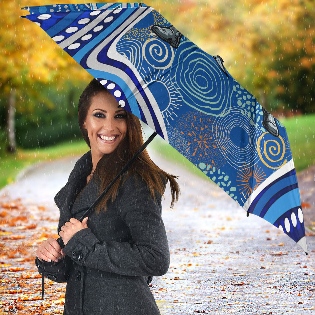 Adelaide Strikers Umbrella Indigenous Dot Art Superhero Batter Tribal Pattern
