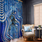 Adelaide Strikers Window Curtain Indigenous Dot Art Superhero Batter Tribal Pattern
