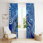 Adelaide Strikers Window Curtain Indigenous Dot Art Superhero Batter Tribal Pattern