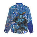 Adelaide Strikers Women Casual Shirt Indigenous Dot Art Superhero Batter Tribal Pattern