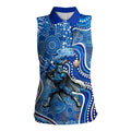 Adelaide Strikers Women Sleeveless Polo Shirt Indigenous Dot Art Superhero Batter Tribal Pattern