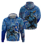 Adelaide Strikers Zip Hoodie Indigenous Dot Art Superhero Batter Tribal Pattern