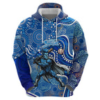 Adelaide Strikers Zip Hoodie Indigenous Dot Art Superhero Batter Tribal Pattern