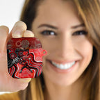 Melbourne Renegades AirPods Case Indigenous Dot Art Superhero Batter Tribal Pattern