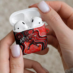 Melbourne Renegades AirPods Case Indigenous Dot Art Superhero Batter Tribal Pattern
