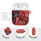 Melbourne Renegades AirPods Case Indigenous Dot Art Superhero Batter Tribal Pattern