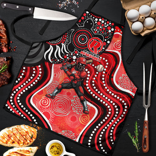 Melbourne Renegades Apron Indigenous Dot Art Superhero Batter Tribal Pattern