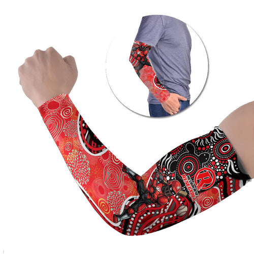 Melbourne Renegades Arm Sleeves Indigenous Dot Art Superhero Batter Tribal Pattern