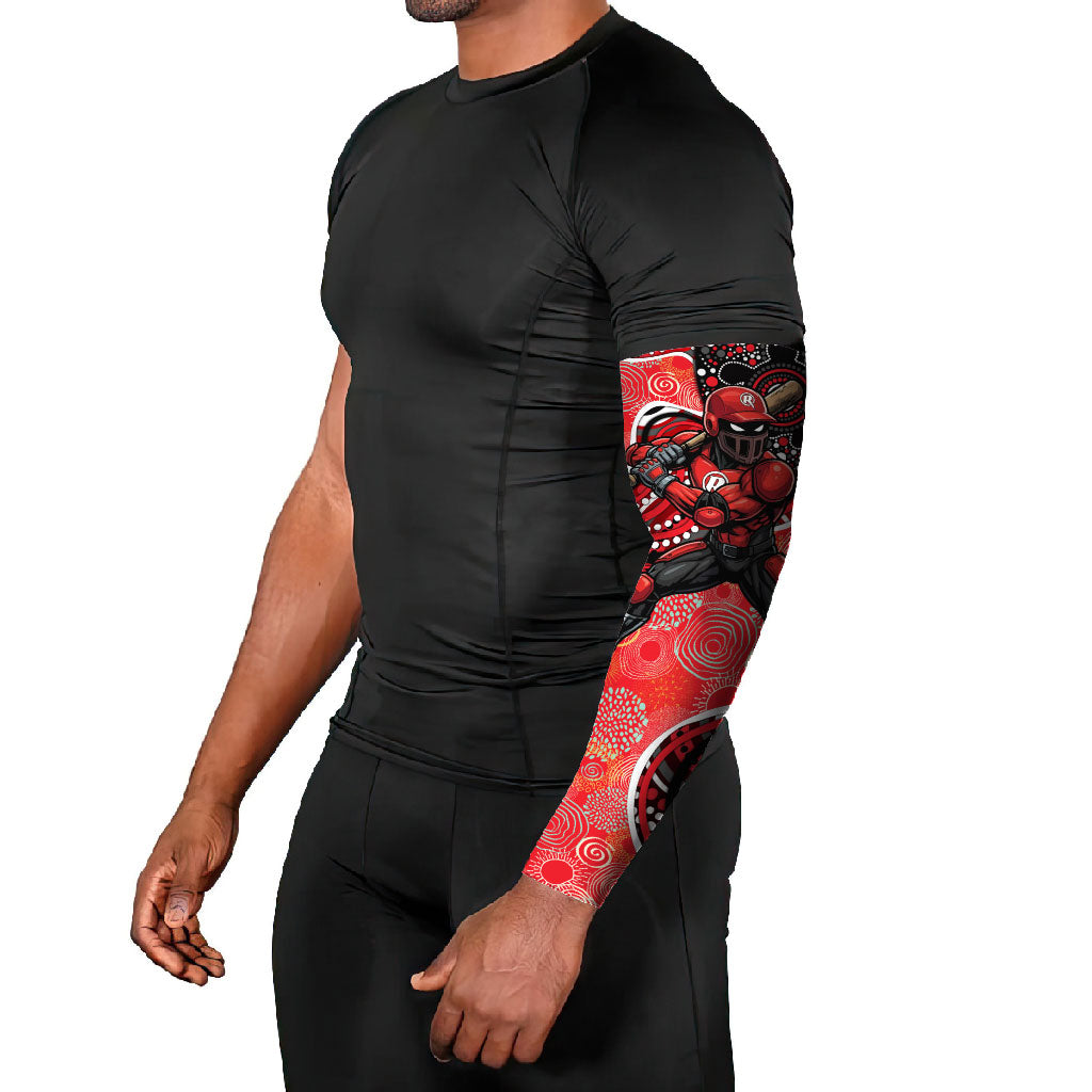 Melbourne Renegades Arm Sleeves Indigenous Dot Art Superhero Batter Tribal Pattern