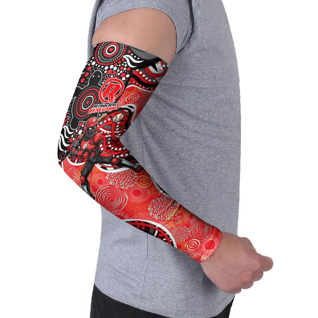 Melbourne Renegades Arm Sleeves Indigenous Dot Art Superhero Batter Tribal Pattern