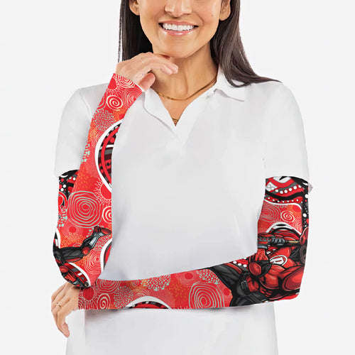 Melbourne Renegades Arm Sleeves Indigenous Dot Art Superhero Batter Tribal Pattern