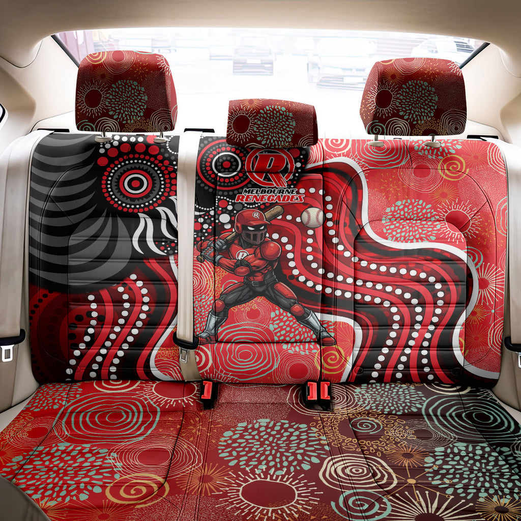 Melbourne Renegades Back Car Seat Cover Indigenous Dot Art Superhero Batter Tribal Pattern