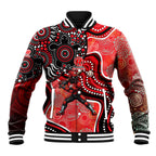 Melbourne Renegades Baseball Jacket Indigenous Dot Art Superhero Batter Tribal Pattern