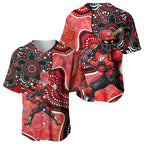 Melbourne Renegades Baseball Jersey Indigenous Dot Art Superhero Batter Tribal Pattern