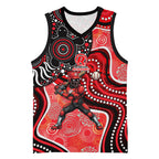 Melbourne Renegades Basketball Jersey Indigenous Dot Art Superhero Batter Tribal Pattern