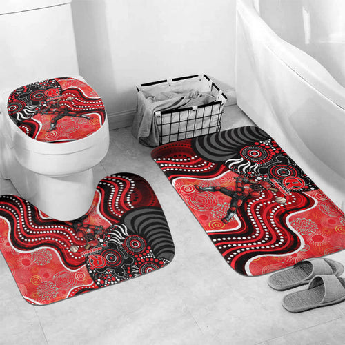 Melbourne Renegades Bathroom Set Indigenous Dot Art Superhero Batter Tribal Pattern
