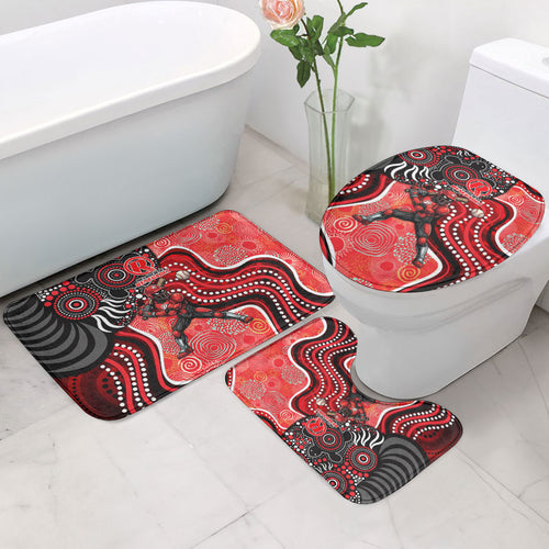 Melbourne Renegades Bathroom Set Indigenous Dot Art Superhero Batter Tribal Pattern
