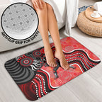 Melbourne Renegades Bathroom Set Indigenous Dot Art Superhero Batter Tribal Pattern