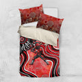 Melbourne Renegades Bedding Set Indigenous Dot Art Superhero Batter Tribal Pattern