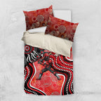 Melbourne Renegades Bedding Set Indigenous Dot Art Superhero Batter Tribal Pattern