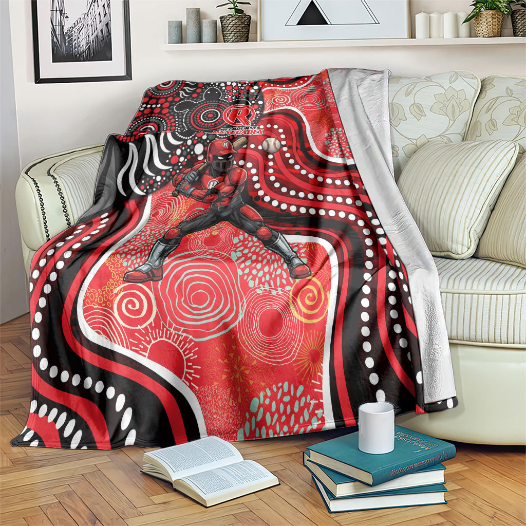 Melbourne Renegades Blanket Indigenous Dot Art Superhero Batter Tribal Pattern