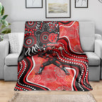 Melbourne Renegades Blanket Indigenous Dot Art Superhero Batter Tribal Pattern