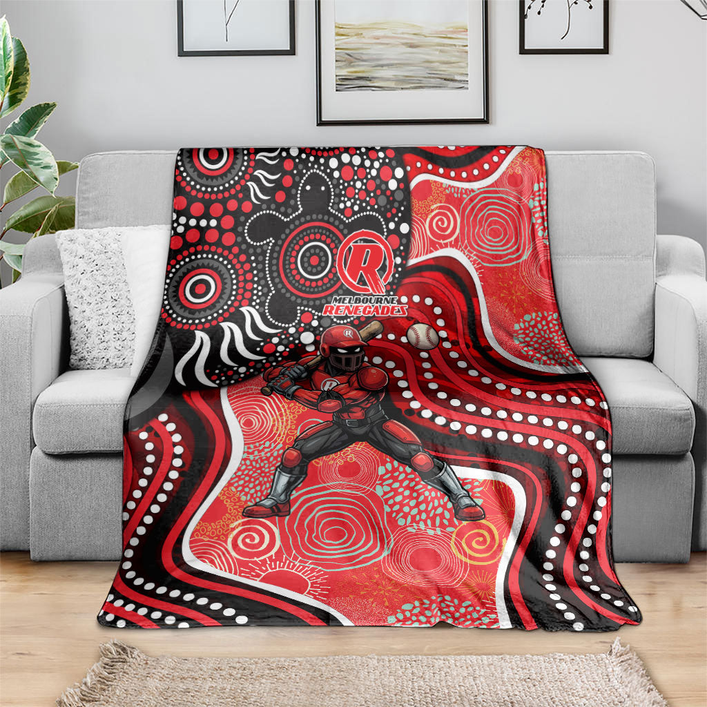 Melbourne Renegades Blanket Indigenous Dot Art Superhero Batter Tribal Pattern