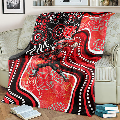 Melbourne Renegades Blanket Indigenous Dot Art Superhero Batter Tribal Pattern