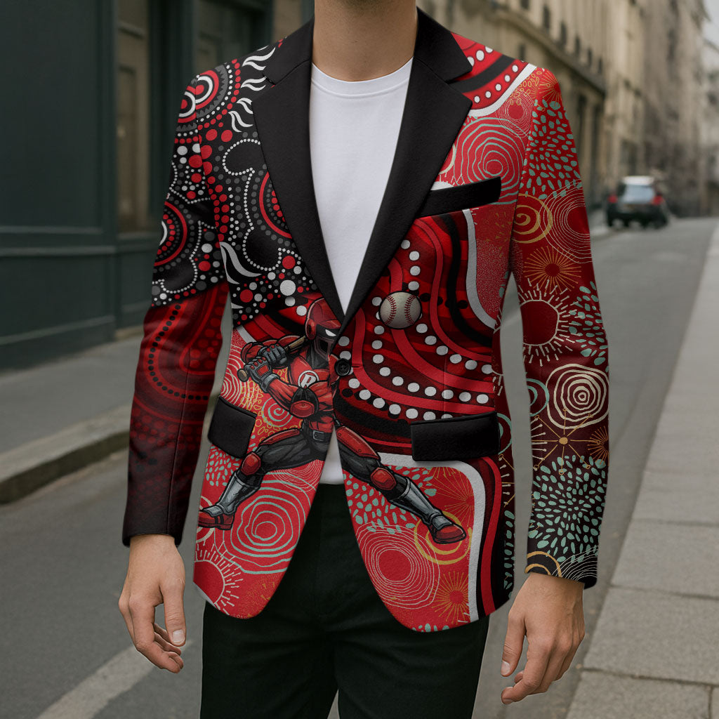 Melbourne Renegades Blazer Indigenous Dot Art Superhero Batter Tribal Pattern