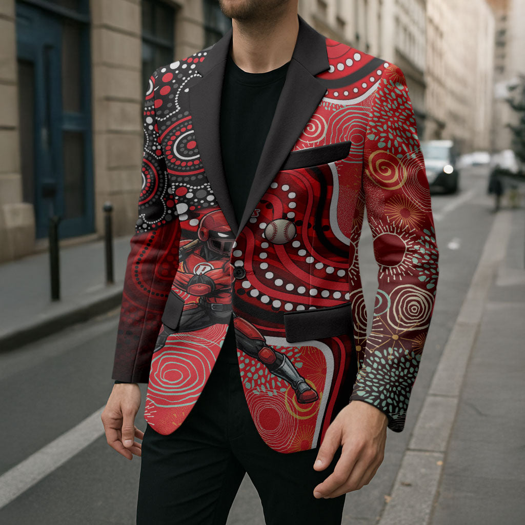 Melbourne Renegades Blazer Indigenous Dot Art Superhero Batter Tribal Pattern