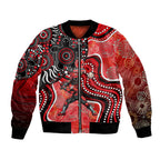 Melbourne Renegades Bomber Jacket Indigenous Dot Art Superhero Batter Tribal Pattern