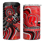 Melbourne Renegades 4 in 1 Can Cooler Tumbler Indigenous Dot Art Superhero Batter Tribal Pattern