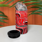 Melbourne Renegades 4 in 1 Can Cooler Tumbler Indigenous Dot Art Superhero Batter Tribal Pattern