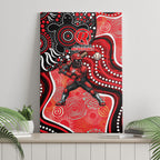 Melbourne Renegades Canvas Wall Art Indigenous Dot Art Superhero Batter Tribal Pattern