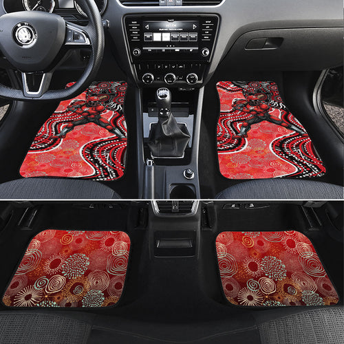 Melbourne Renegades Car Mats Indigenous Dot Art Superhero Batter Tribal Pattern