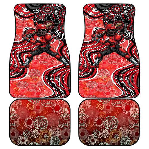Melbourne Renegades Car Mats Indigenous Dot Art Superhero Batter Tribal Pattern