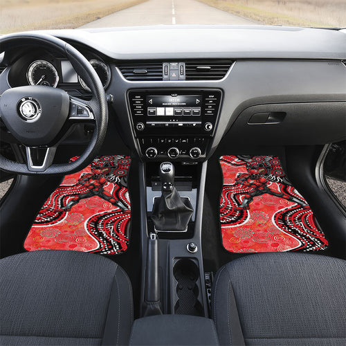 Melbourne Renegades Car Mats Indigenous Dot Art Superhero Batter Tribal Pattern
