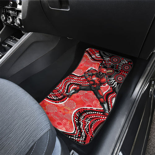 Melbourne Renegades Car Mats Indigenous Dot Art Superhero Batter Tribal Pattern